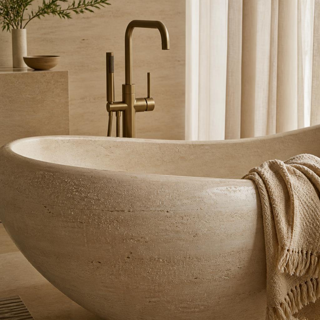 Detalhe de Banheiras e SPAs — acabamento premium Casa Rara